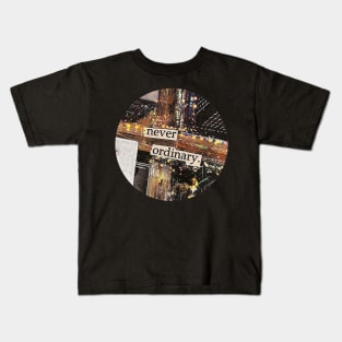 never ordinary city collage art Kids T-Shirt